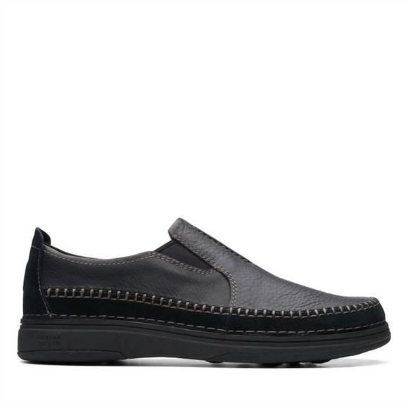 NEW CLARKS men's nature 5 walk in black combi - Picture 2 of 4